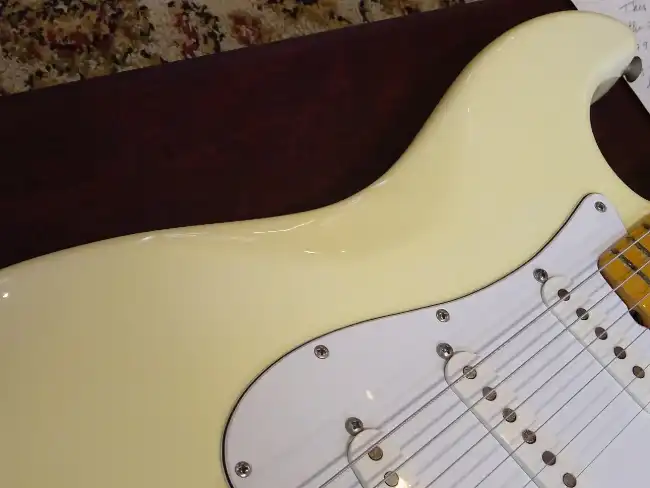 The Hendrix Stratocaster’s unusual front contour